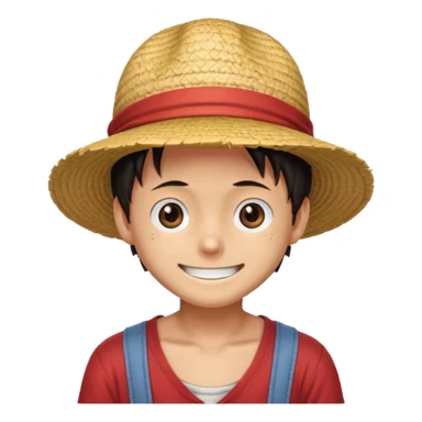 Luffy smiling sticker