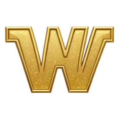 The word wonderful with glitter sticker