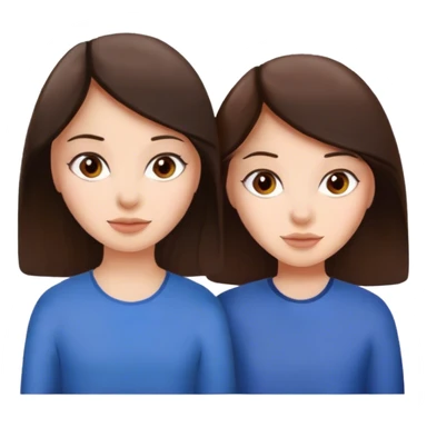 2bestfriends brunettes sticker