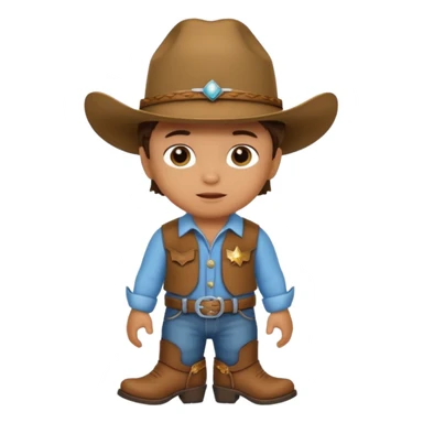 baby cowboy sticker