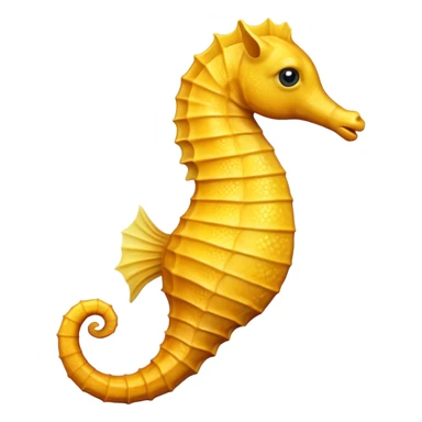 Left Facing Yellow Seahorse  sticker