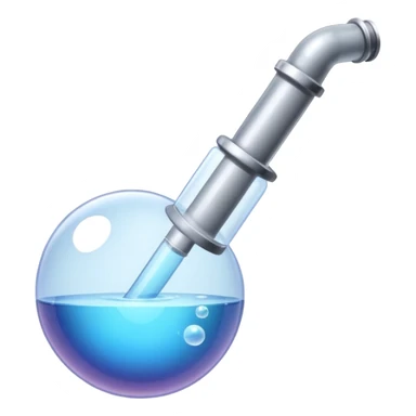 Bubble pipe made of quartz sticker