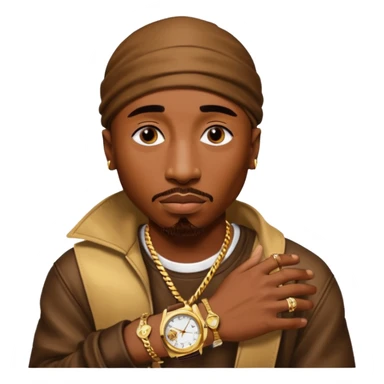 Tupac,s watch realistic detailed high quality  sticker