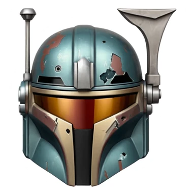 Mandalorian helmet sticker