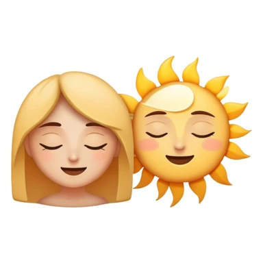 two people greeting each other with good morning and good night, sun and moon icons, simple and expressive sticker