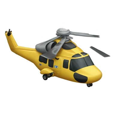 Helicopter  in runway  sticker