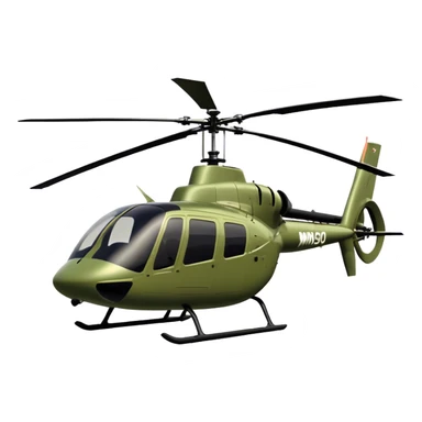 MD 500 - MD Helicopters (Model Year: 2021) (Iconic colour: Olive green) sticker