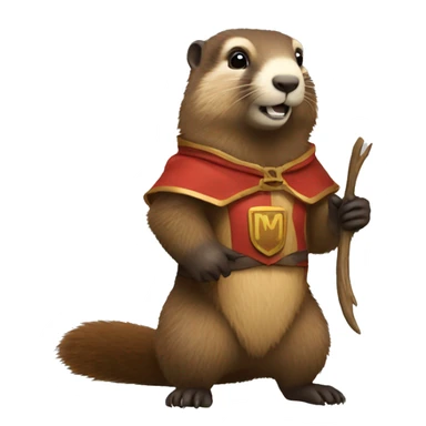 marmot as hero sticker