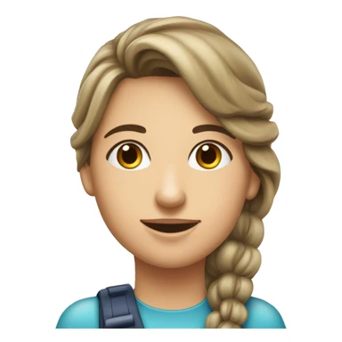 Jeune dame qui parcours les kisosques pour rammaser le plus de cadeaux des compagnie pharmaceutiques sticker