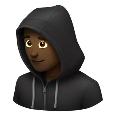 Homme Noire avec une cagoule nocta sticker