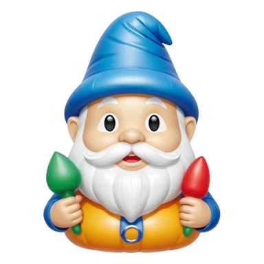   jeff koons inflatable puffy halloween gnome sticker