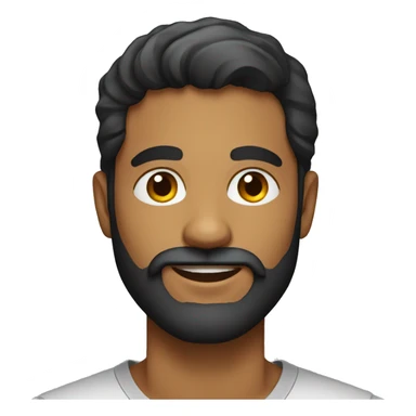 man with a beard in his 20's sri lankan sticker