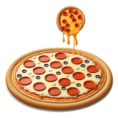 Pizza and saturn star sticker