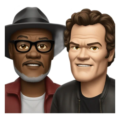 Samuel L Jackson and Quentin Tarantino sticker