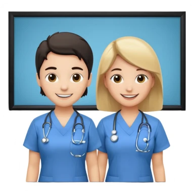 classroom with nurses sticker