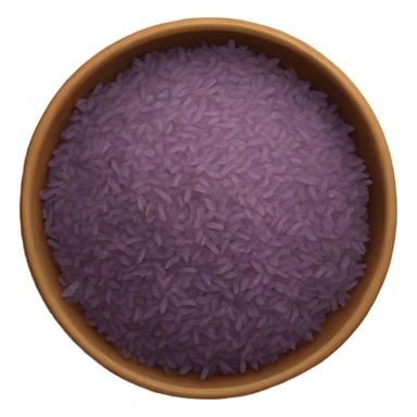 korean purple rice in a bowl sticker