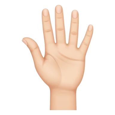 hand making an L shape sticker