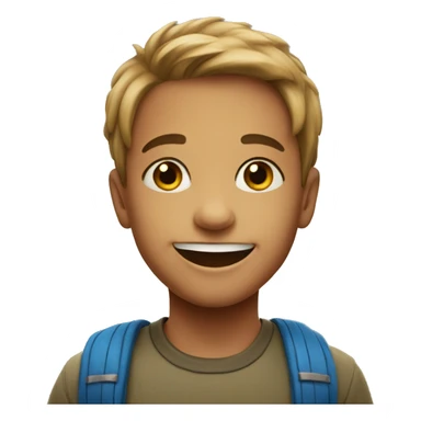 smiling boy outdoors portrait sticker