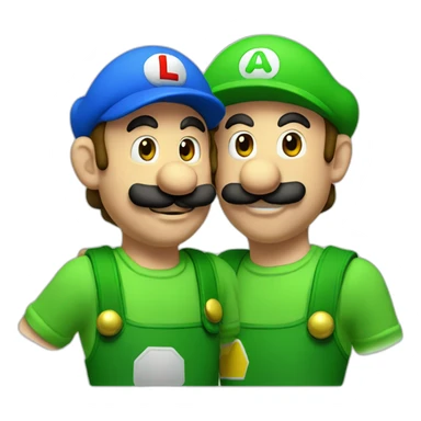 Luigi and Mario sticker