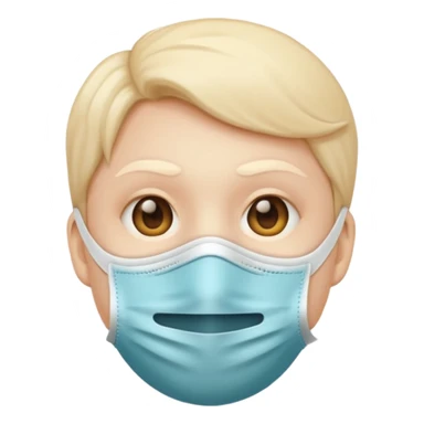 Eu quero um emoji😔 a segurar uma mascara🙂 sticker