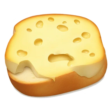 French cheese on bread sticker
