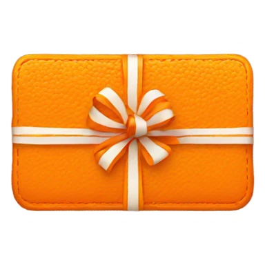 orange gift card sticker