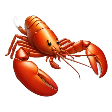 Lobster on holiday sticker
