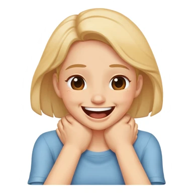 hands crossed over neck laughing choking person sticker