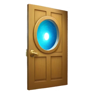 portal door opened galaxy inside sticker