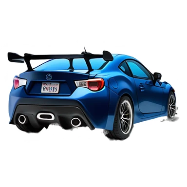 Rear view diffuser on Fr-s Haunted Darth Vader’s dark pearl-blue race car, glowing light saber bumpers, wide rear wing, silver wheels  sticker