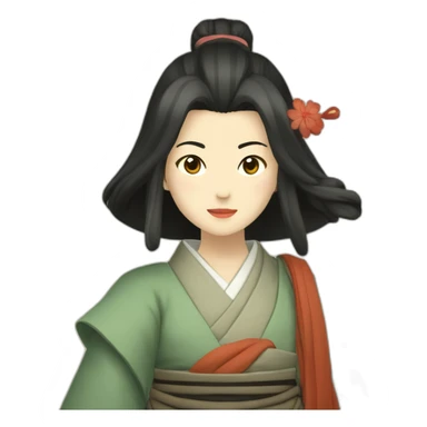 female-adventurer-in-the-heian-era sticker