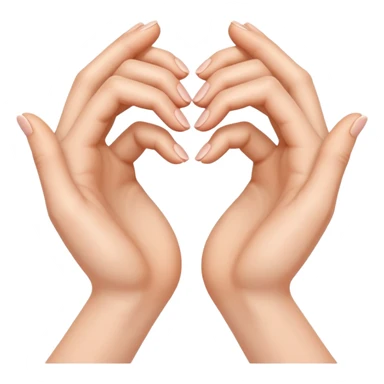 Kalp yapan eller sticker