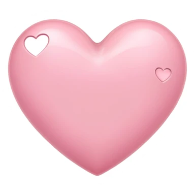 light pink heart with smaller hearts around it sticker