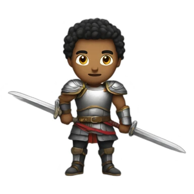 strong swordman sticker