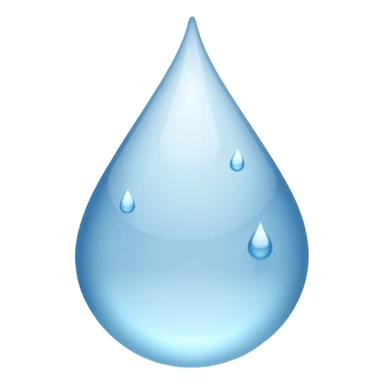 Gota de agua blanca  sticker