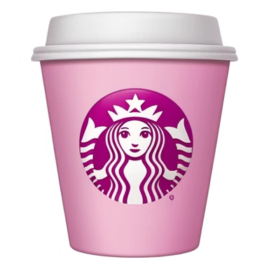 Pink starbuks sticker
