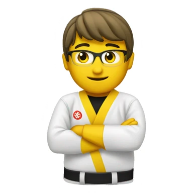 karate yellow belt sticker