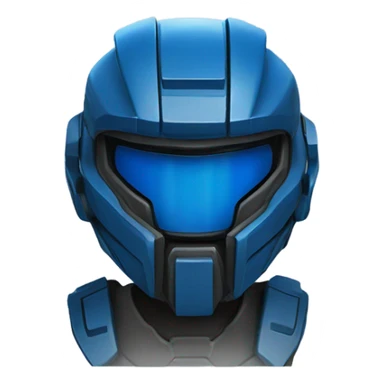 Blue Mark V Spartan Halo series sticker