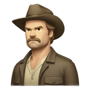 Jim Hopper David harbour sticker