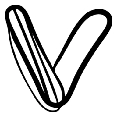 Valorant logo with the letter V sticker