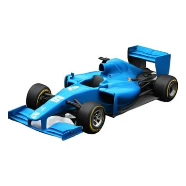 Blue F1 car sticker