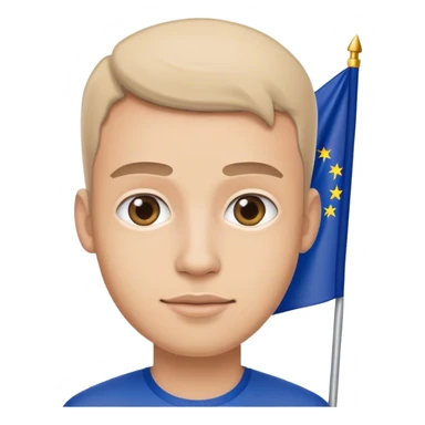 man european union enthusiast  sticker