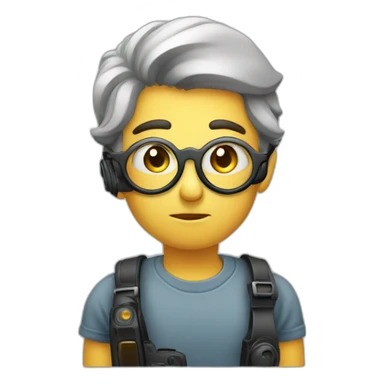 a photographer guessing and thinking hard sticker