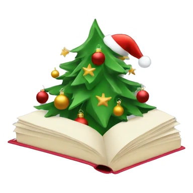 Open book about Christmas sticker