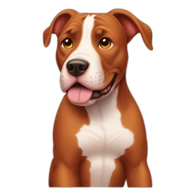 Clifford big red pit bull sticker