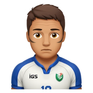 Rugby player sticker