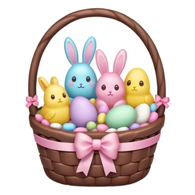  peeps marshmallow easter candy basket kawaii chocolate bunny jelly bean eggs sticker
