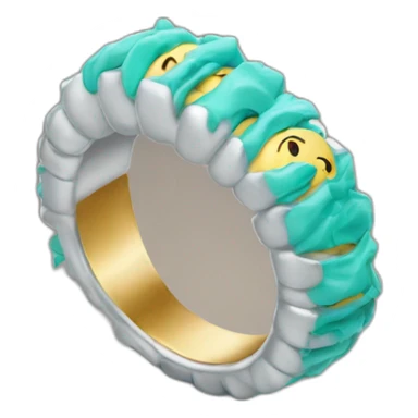 Bague pour les main sur les dent sticker