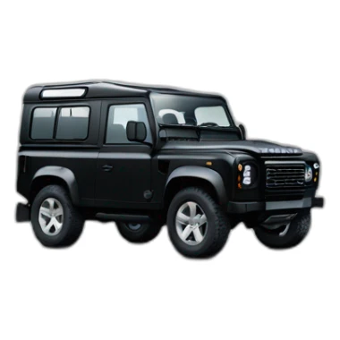 thenew landrover defender black sticker