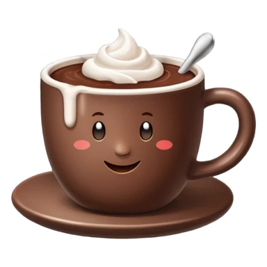 a hot cup of hot cocoa sticker